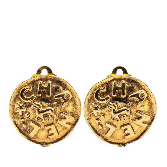 CHANEL Gold Earrings - Picture 1 of 5